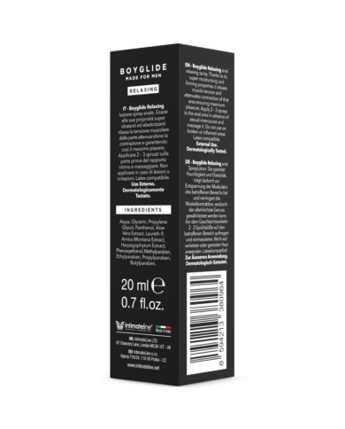 INTIMATELINE - BOYGLIDE SPRAY RELAXANT ANAL 20 ML