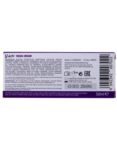 CHAUD - GANT DE CRÈME VULVAIRE CBD 50ML
