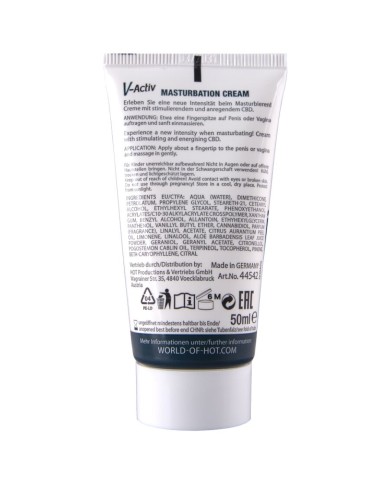 HOT - CRÈME DE MASTURBATION CHAUDE AU CBD UNISEXE 100 ML
