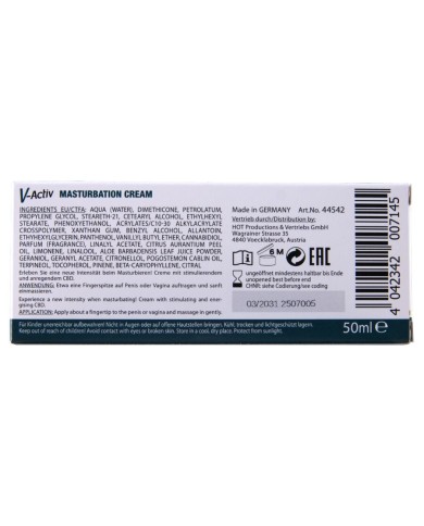 HOT - CRÈME DE MASTURBATION CHAUDE AU CBD UNISEXE 100 ML