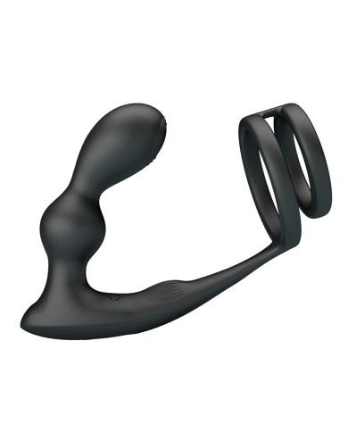 MR PLAY - PLUG ANAL VIBRANT AVEC ANNEAU PÉNIS ET TÉLÉCOMMANDE