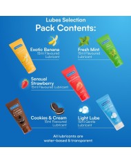 PASANTE - PACK LUBRIFIANTS SAVEURS ASSORTIES 5 UNITÉS X 15 ML
