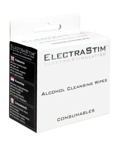 ELECTRASTIM - LINGETTES NETTOYANTES À L'ALCOOL 10 UNITÉS