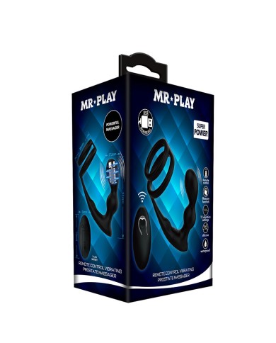 MR PLAY - PLUG ANAL VIBRANT AVEC ANNEAU PÉNIS ET TÉLÉCOMMANDE