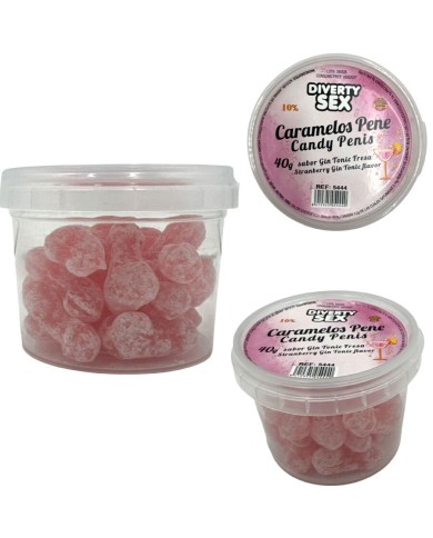 DIABLO PICANTE - 20 BONBONS PÉNIS À LA SAVEUR GIN & TONIC