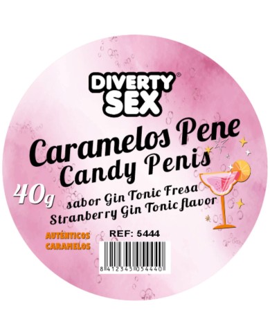 DIABLO PICANTE - 20 BONBONS PÉNIS À LA SAVEUR GIN & TONIC