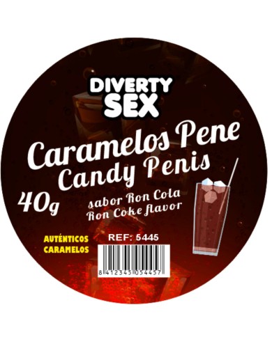 DIABLO PICANTE - 20 BONBONS AU PÉNIS SAVEUR RON COLA