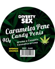 DIABLO GOLOSO - 20 BONBONS POUR PÉNIS ARÔME CANNABIS
