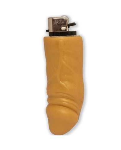 DIABLO PICANTE - BRIQUET RECHARGEABLE EN FORME DE PÉNIS DORÉ