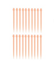 DIABLO PICANTE - BÂTONNETS PÉNIS ARAIGNÉES POUR CHAIR 20 UNITÉS