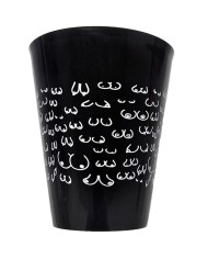 DIABLO PICANTE - TASSE NOIRE 500 ML AVEC SEINS BLANCS