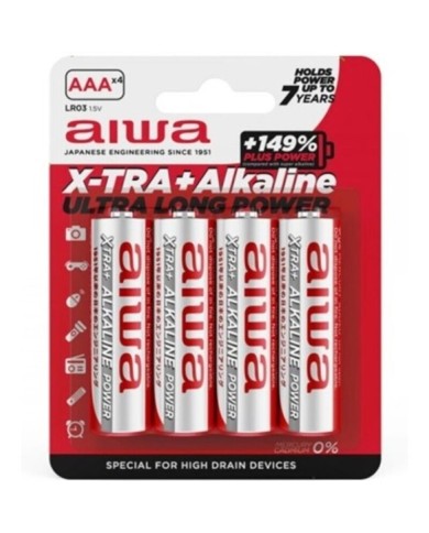 AIWA - PILE ALCALINE X-TRA AAA LR03 BLISTER*4