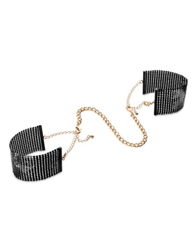 BIJOUX - DÉSIR MÉTALLIQUE MENOTTES EN MAILLE MÉTAL NOIR