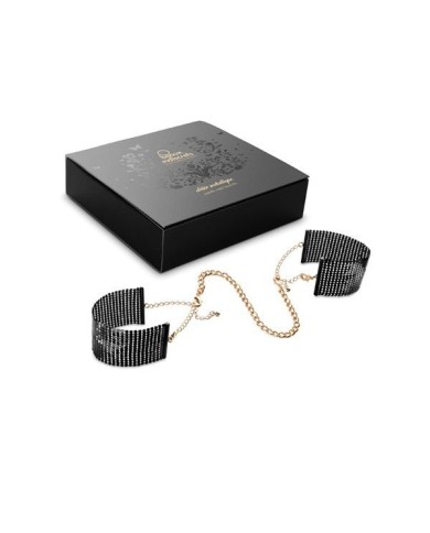BIJOUX - DÉSIR MÉTALLIQUE MENOTTES EN MAILLE MÉTAL NOIR