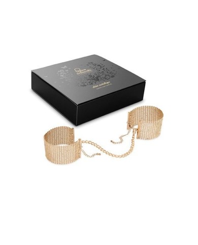 BIJOUX - DÉSIR MÉTALLIQUE MENOTTES MAILLE MÉTAL DORÉ
