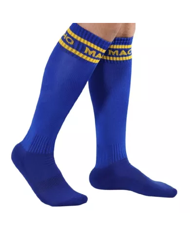 MACHO - CHAUSSETTES LONGUES TAILLE UNIQUE BLEU MACHO - CHAUSSETTES LONGUES TAILLE UNIQUE BLEU