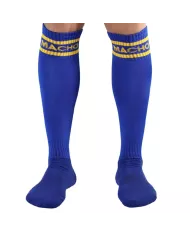 MACHO - CHAUSSETTES LONGUES TAILLE UNIQUE BLEU MACHO - CHAUSSETTES LONGUES TAILLE UNIQUE BLEU
