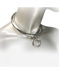 METAL HARD - COLLIER BDSM AVEC ANNEAU 10CM