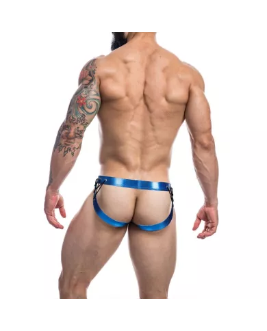 CUT4MEN - JOCKSTRAP DESIRE CUIRETTE BLEU XL