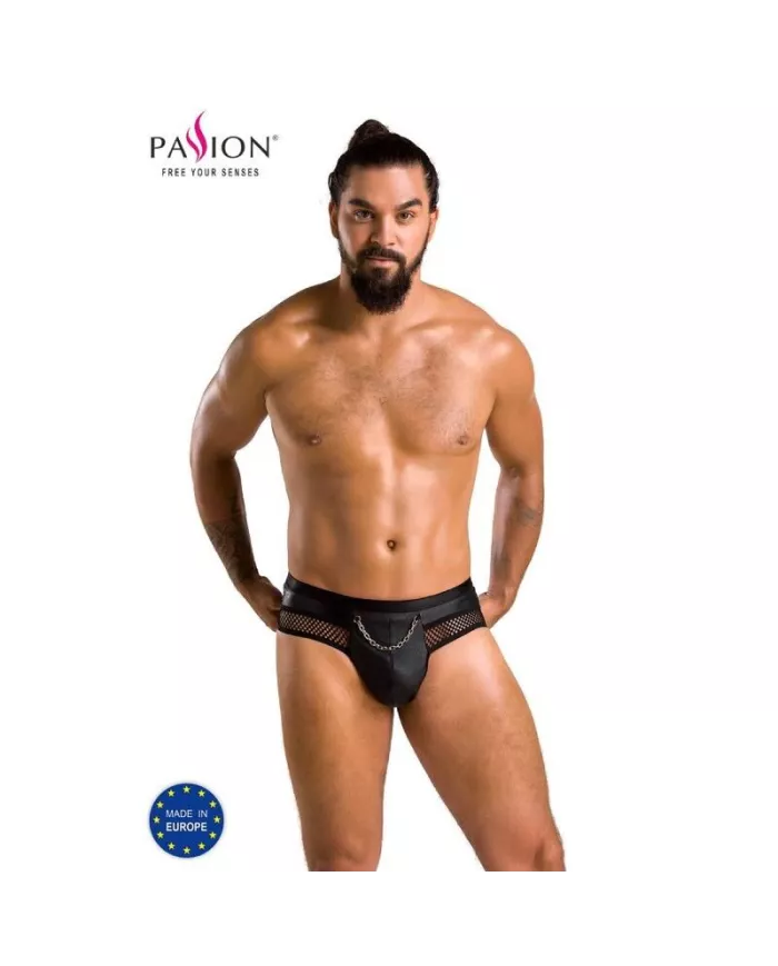 PASSION - 030 SLIP OUVERT TOM NOIR L/XL