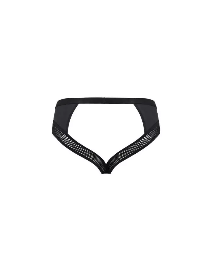 PASSION - 030 SLIP OUVERT TOM NOIR L/XL