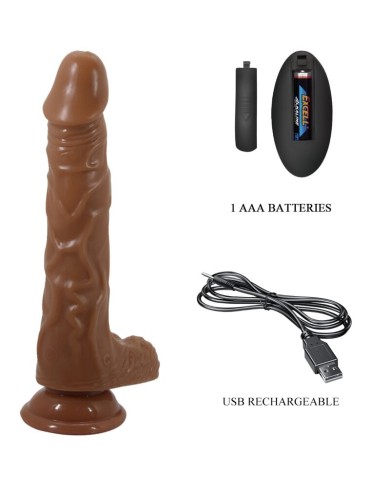 BAILE - BODACH VIBRATEUR RÉALISTE AVEC VENTOUSE TÉLÉCOMMANDE