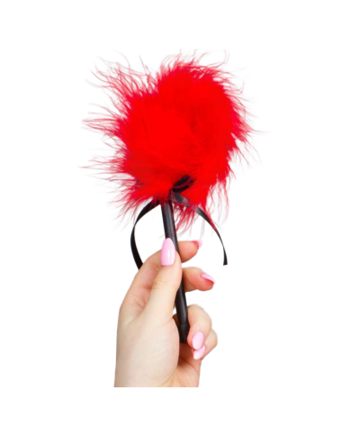 SECRETPLAY - DUSTER DE MARABOU ROUGE