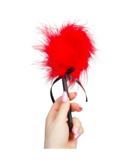 SECRETPLAY - DUSTER DE MARABOU ROUGE