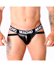 MACHO - MX25NC JOCK CUIR NOIR XL MACHO - MX25NC JOCK CUIR NOIR XL