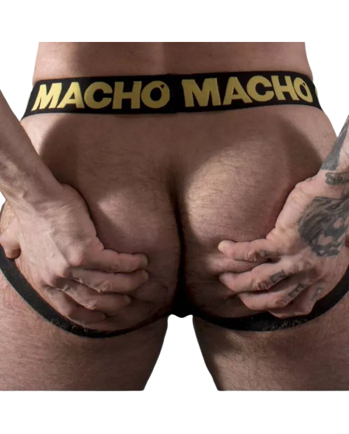 MACHO - MX25AC JOCK CUIR JAUNE L