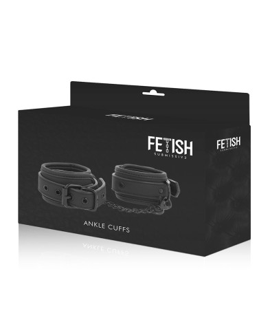 FETISH SUBMISSIVE - CHEVILLES EN CUIR VÉGÉTALIEN AVEC DOUBLURE EN NOPRÈNE