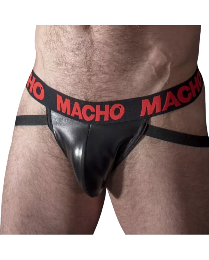 MACHO - MX25RC JOCK CUIR ROUGE XL MACHO - MX25RC JOCK CUIR ROUGE XL