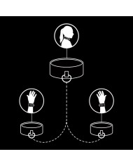 FETISH SUBMISSIVE - COLLIER ET MENOTTES EN CUIR VÉGAN AVEC DOUBLURE EN NOPRÈNE