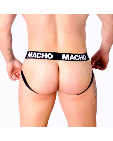 MACHO - MX27GR JOCK CUIR GRIS BEIGE S