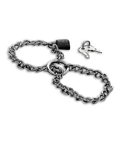 METAL HARD - MENOTTES AVEC CHAÎNE EN ACIER INOXYDABLE.