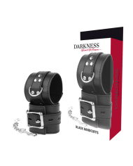 DARKNESS - MENOTTES EN CUIR NOIR