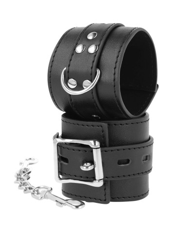 DARKNESS - MENOTTES EN CUIR NOIR