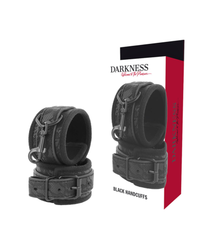 DARKNESS - MENOTTES BDSM LUXE NOIRES