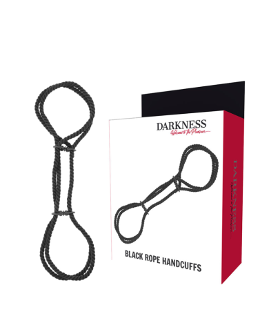 DARKNESS - MENOTTES EN CORDE OU MENOTTES DE CHEVILLE 100% COTON