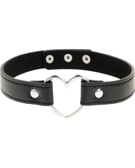 COQUETTE CHIC DESIRE - COLLIER CUIR VEGAN FEMME ACCESSOIRE COEUR