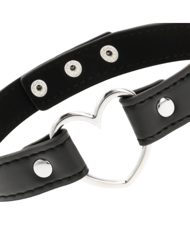 COQUETTE CHIC DESIRE - COLLIER CUIR VEGAN FEMME ACCESSOIRE COEUR