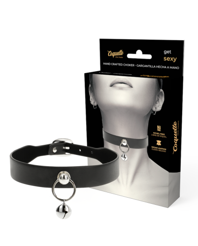 COQUETTE CHIC DESIRE - COLLIER CUIR VEGAN FEMME ACCESSOIRE HOCHET/CERCEAU