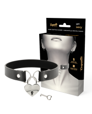 COQUETTE CHIC DESIRE - COLLIER EN CUIR VEGAN AVEC ACCESSOIRE COEUR AVEC CL?