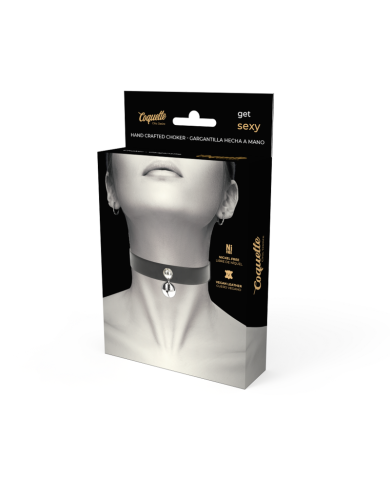 COQUETTE CHIC DESIRE - COLLIER EN CUIR VEGAN FEMME HOCHET ACCESSOIRE