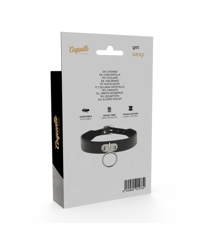 COQUETTE CHIC DESIRE - COLLIER EN CUIR VEGAN FEMME ACCESSOIRE FÉTICHE