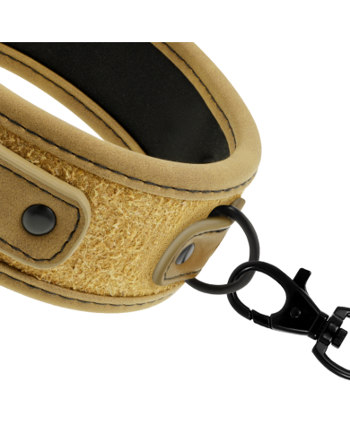 FETISH SUBMISSIVE ORIGIN - COLLIER CHAÎNE DOUBLÉE DE NÉOPRÈNE