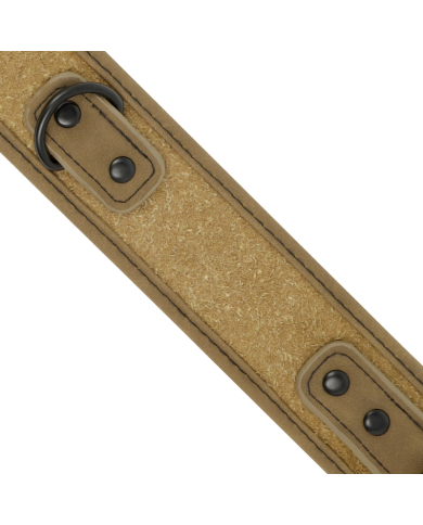 FETISH SUBMISSIVE ORIGIN - COLLIER CHAÎNE DOUBLÉE DE NÉOPRÈNE