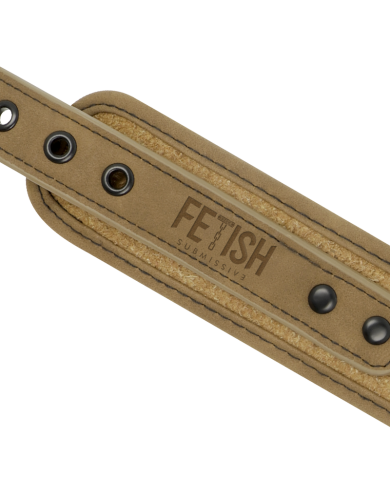 FETISH SUBMISSIVE ORIGIN - COLLIER CHAÎNE DOUBLÉE DE NÉOPRÈNE