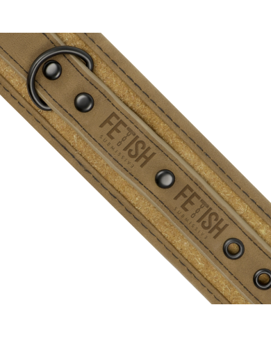 FETISH SUBMISSIVE ORIGIN - MENOTTES EN CUIR VEGAN AVEC DOUBLURE EN NÉOPRÈNE