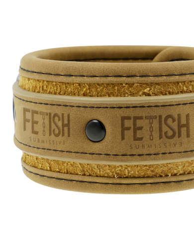 FETISH SUBMISSIVE ORIGIN - MENOTTES EN CUIR VEGAN AVEC DOUBLURE EN NÉOPRÈNE